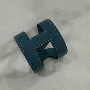 Hermes Blue-Green H Cuff Bracelet